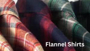 Close-up of a vibrant plaid flannel shirt with bold colors, showcasing the latest trends in cozy fashion