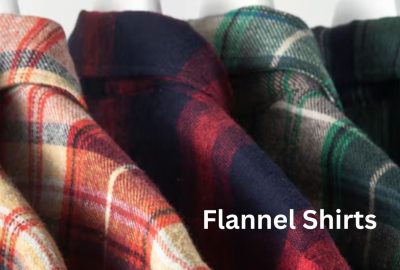 Close-up of a vibrant plaid flannel shirt with bold colors, showcasing the latest trends in cozy fashion