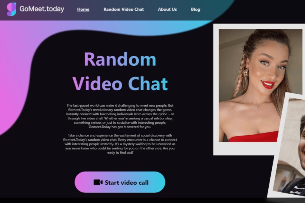 GoMeet.today random video chat service featuring instant global connections and easy video calling